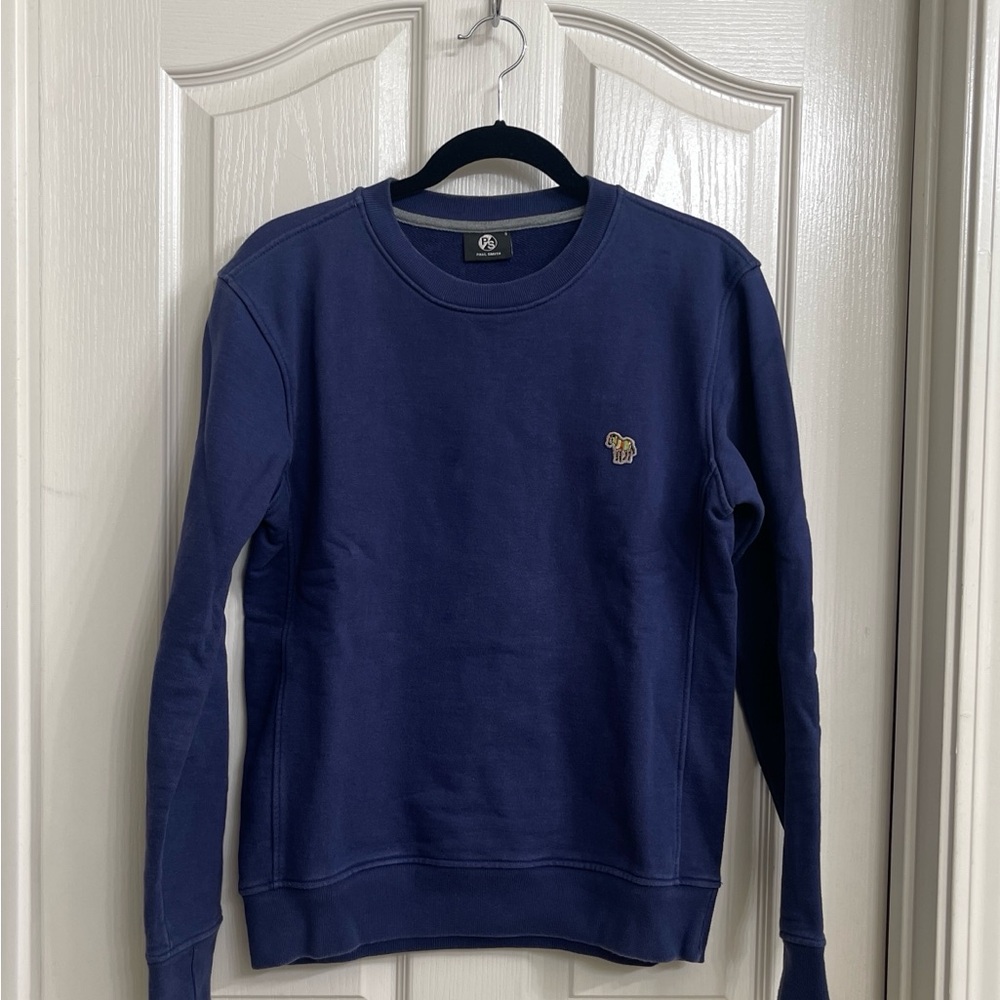 PAUL SMITH Zebra Logo Cotton Sweatshirt Size Small